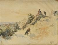 EDOUARD HERZIG BERGER ET SON TROUPEAU EN KABYLIE